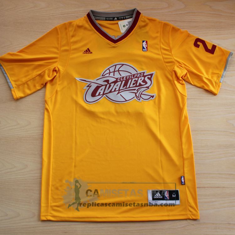 Camiseta Manga Corta Cavaliers James Amarillo
